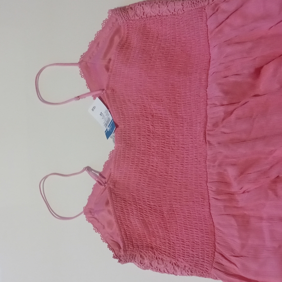 Spaghetti strap High Low Pink Dress - Picture 4 of 4